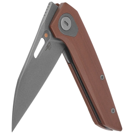 Nóż składany Bestech VK-Void Brown G10, Dark Bead Blasted / Stonewashed MagnaCut by Vulpex Knives (BG63D)