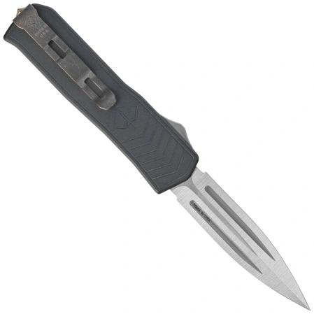 Nóż automatyczny OTF Medford MERC-1 D/E Blue Aluminium, Bronze Clip, Tumbled S45VN by Greg Medford (MK2134TG-44AU-Q2C1-B1)