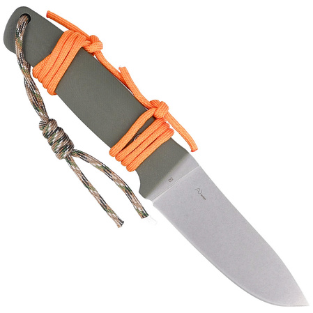 Nóż Black Fox Vesuvius OD Green G10, Stone Washed D2 by Alfredo Doricchi (BF-710 D2 OD)