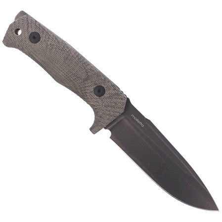 LionSteel Tactical Knife Green Canvas Micarta, PVD / Stone Washed Niolox by Molletta (T5B CVG)