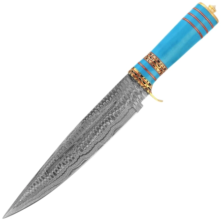 Martinez Albainox Knife Blue Acrylic, Damascus 256 Layers (32564)