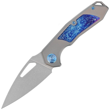 Kubey KB Knives Coeus Gray Titanium/Timascus, Beadblasted CPM S35VN (KB286A)