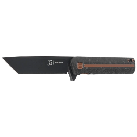 Nóż składany Tekto F2 Bravo Eotech Edition Black Forged Carbon Fiber, Bronze HW/Clip, Black D2