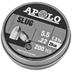 Zestaw 2x opakowanie Śrut Apolo Slug 28 5.5 mm, 250 szt. 1.81g/28.0gr (19302)