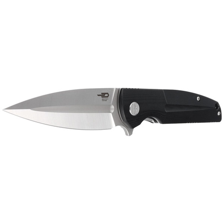 Nóż składany Bestech Fin Black G10, Satin 14C28N (BG34A-1)