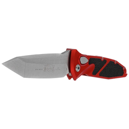 Microtech Socom Elite Auto T/E Automatic Knife Red Aluminum/3M, Stonewashed M390 by Tony Marfione (161A-10RD)