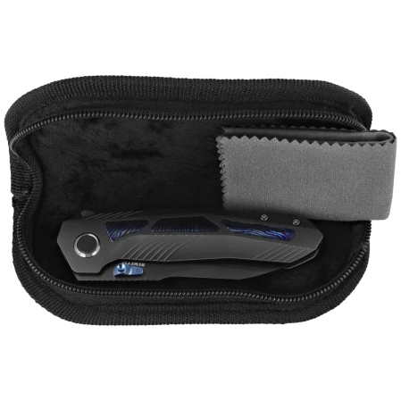 Remette Kestrel Knife Black DLC Titanium/Timascus, Black DLC CPM S35VN (RTPO-E)