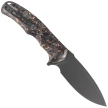 Civivi Praxis Shredded Carbon Fiber / Copper Shred, Black Stonewashed 9Cr18MoV knife (C803I)