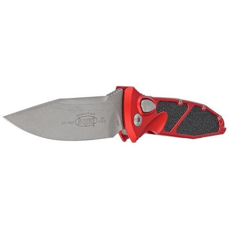 Nóż automatyczny Microtech Socom Elite Auto S/E Red Aluminium, Apocalyptic M390MK by Tony Marfione (160A-10APRD)