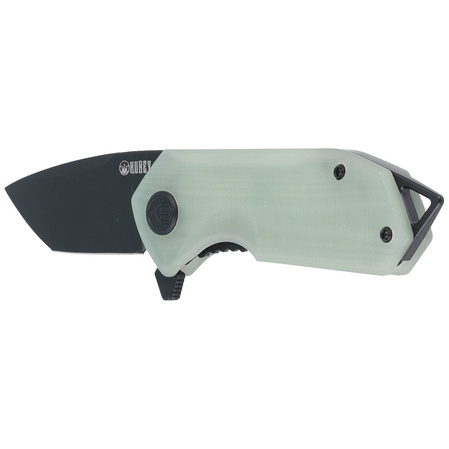 Kubey Knife Campe, Jade G10, Dark Stonewashed D2 (KU203I)