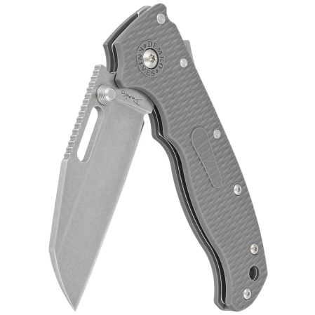 Demko AD20.5 SF Knife Grey Grivory, Stonewashed AUS10A by Andrew Demko (AD20.5-10A-GREY GRIVORY-SF)