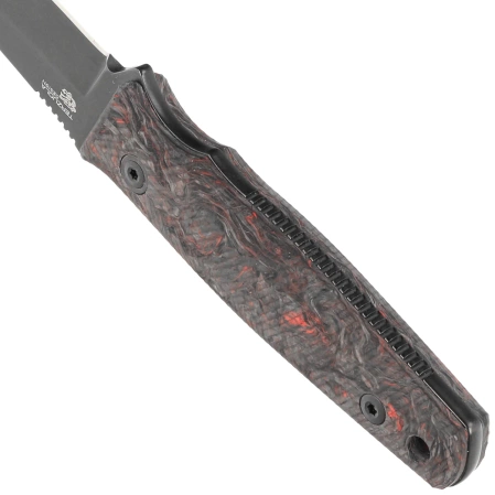 MKM TPF Defense Dark Matter Red Carbon Fiber, Dark Stonewashed MagnaCut by Bob Terzuola (MK-TPFD-CFDRD)