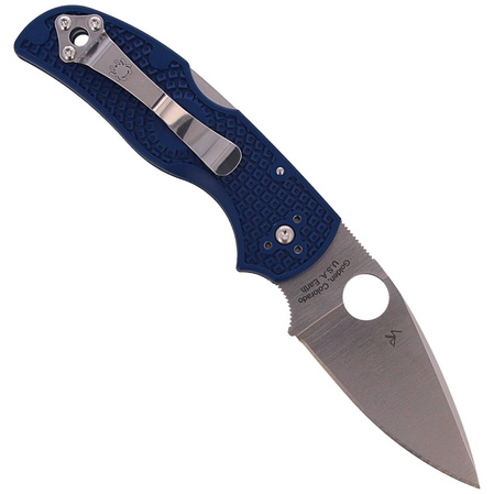 Spyderco Native 5 Dark Blue FRN Knife, Satin CPM S110V by Sal Glesser (C41PDBL5)