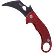 LionSteel L.E.One Knife Red Aluminum, Chemical Black MagnaCut by Emerson Design (LE1 A RB)