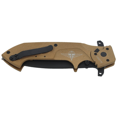 Extrema Ratio Glauca J1 Desert Aluminum Knife, Black MIL-C N690 (04.1000.0165/RVHCS)