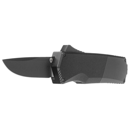 Tekto A5 Spry Mini D/P Black Aluminum OTF Knife, Black CPM S35VN
