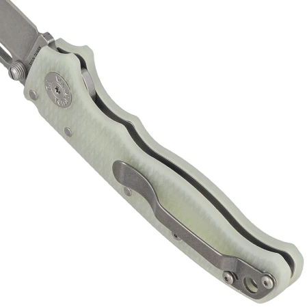 Demko AD20.5 Shark Foot Knife Natural G10, Stonewashed CPM S35VN by Andrew Demko (205-S35-SFN)