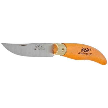 Nóż składany MAM Iberica S, Orange Beech Wood, Brass HD (2010-OR)
