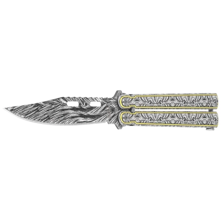 Nóż motylek Martinez Albainox Classic Damask Stainless Steel, Damascus Pattern 3Cr13MoV (02236)