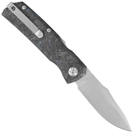 Maserin 502 Power Black/Blue FatCarbon, Satin N690 by Sergio Consoli (502/B)