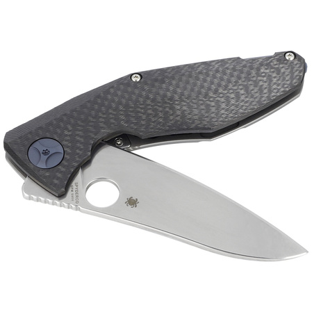 Nóż składany Spyderco Drunken Carbon Fiber / Titanium, Satin CPM S90V Plain by Dmitry Sinkevich (C235CFTIP)