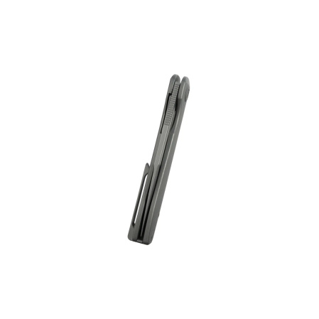 Kubey Supercell Knife Darkblasted Titanium, Darkblasted 14C28N by K.C. Spiron (KU353C)