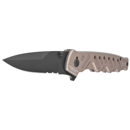 Nóż składany Extrema Ratio Caimano Nero N.A. Tactical Mud Aluminium, Black MIL-C N690 (04.1000.0166/BLK/TM)