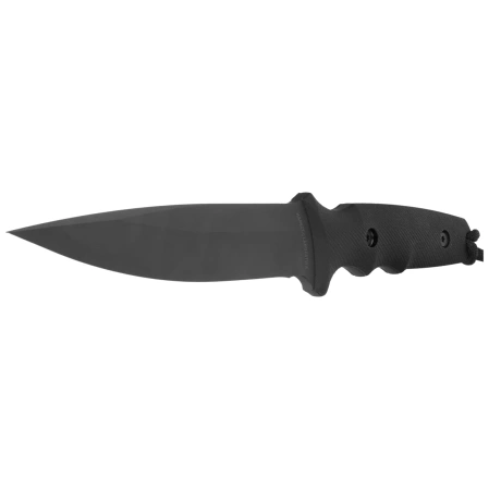 Nóż Spartan Blades Clandestina Black Canvas Micarta, Black PVD MagnaCut by William W. Harsey Jr. (SB57BKBKKYBK)
