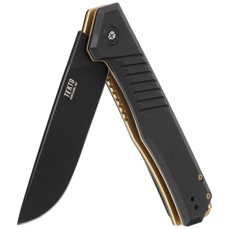 Nóż składany Tekto F1 Alpha Black G10, Bronze HW, Black D2