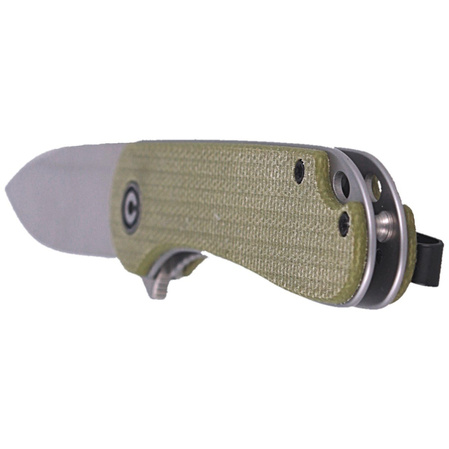 CIVIVI Knife Elementum Flipper Olive Micarta, Satin Finish (C907S)