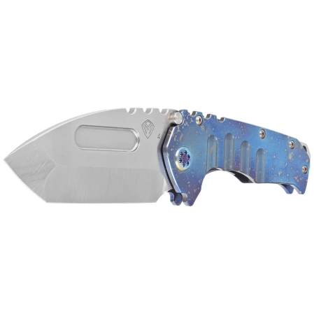 Nóż składany Medford Praetorian T Tanto Flamed ''Galaxy'' Titanium, Bronze HW, Brsh/''Galaxy'' Clip, Satin S45VN by Greg Medford (MK0124STT-03A2-T1CF-BN)