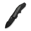 WeKnife Coral Black Titanium/Aluminum Foil Carbon Fiber, Black Stonewashed CPM 20CV by Gustavo T. Cecchini (WE24044-1)