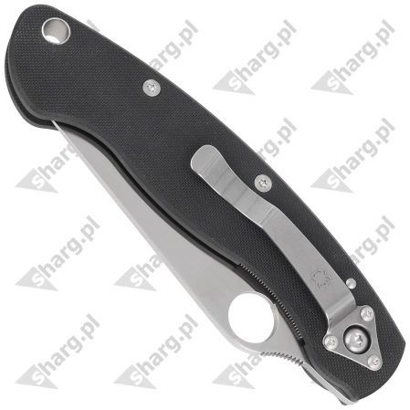 Nóż składany Spyderco Military Model G-10 Black Plain (C36GPE)