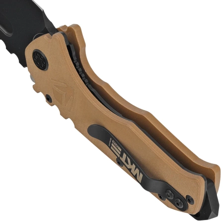 Nóż składany Medford Praetorian Scout M/P Coyote G10, Black DLC HW/Clip, Black DLC D2 by Greg Medford (MKM30DPT-0909-TPCP-BP)