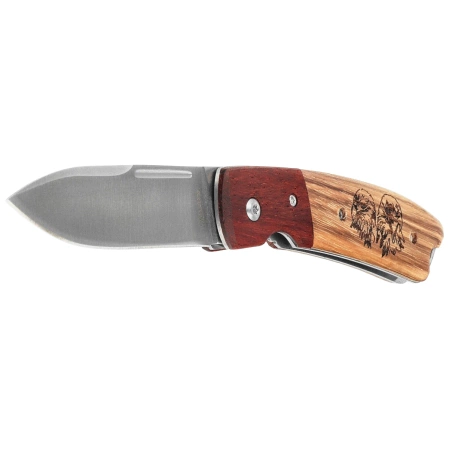 Nóż składany Martinez Albainox Eagle Zebra Wood, Satin 3Cr13Mov (25079GR621)