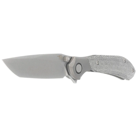 Nóż składany Bestech Constellation Grey Titanium/Black Micarta, Dark Bead Blasted/Stonewashed MagnaCut by Munko Knives (BT2501A)