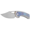 Nóż składany WeKnife Nefaris LE No 147/260 Gray/Flamed Titanium, Hand Rubbed Satin CPM 20CV (WE22040FA-1)