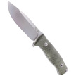 LionSteel M5 Green Canvas Micarta, Satin Blade Sleipner (M5 CVG)