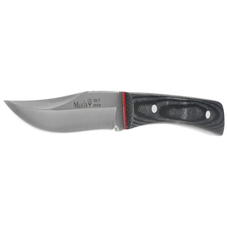 Nóż Muela BWE-8M Black Blue Canvas Micarta, Satin X50CrMoV15
