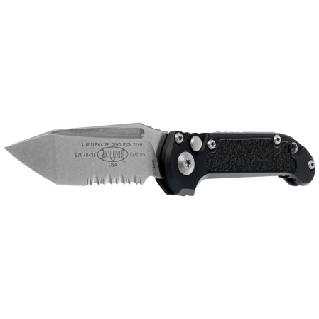 Nóż automatyczny Microtech LUDT Gen III T/E Black Aluminium, Stonewashed P/S M390MK by Tony Marfione (1136-11)