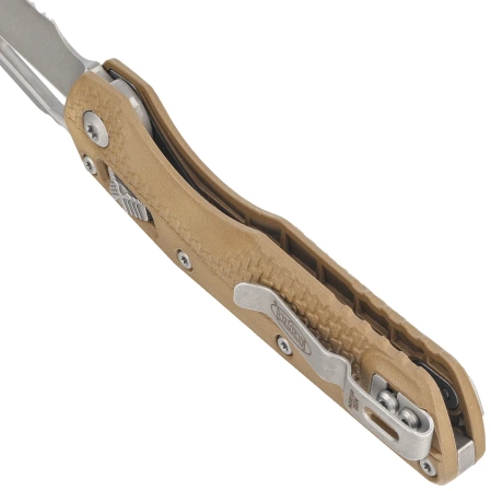 Nóż składany Microtech MSI S/E Ram-Lok Dark Earth Tri-Grip Polymer, Apocalyptic P/S M390MK by Tony Marfione (210T-11APPMDE)