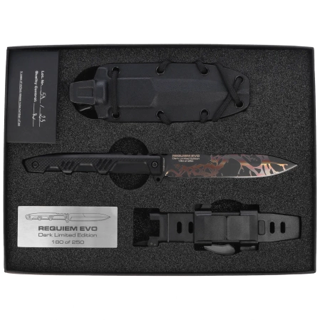 Extrema Ratio Requiem Evo Dark LE No 180/250 Black G10, Burnishing MagnaCut (04.1000.0475/MGC/BLK-BLK)