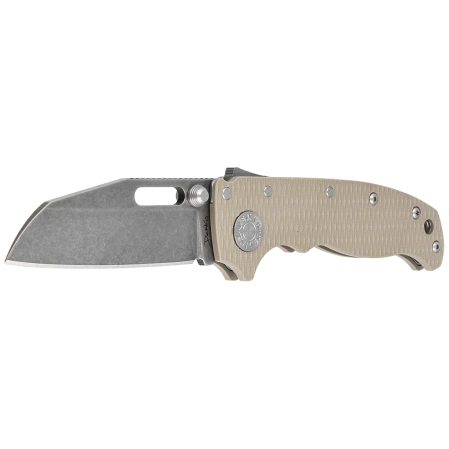 Nóż składany Demko AD20.5 Shark Foot Coyote Tan G10, Stonewashed CPM 3V by Andrew Demko (205-3V-SFCT)