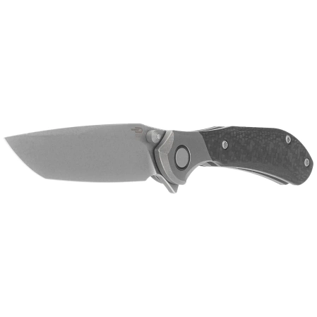 Nóż składany Bestech Constellation Grey Titanium/3K Twill Weave Skin Carbon Fiber, Bead Blasted/Stonewashed MagnaCut by Munko Knives (BT2501D)
