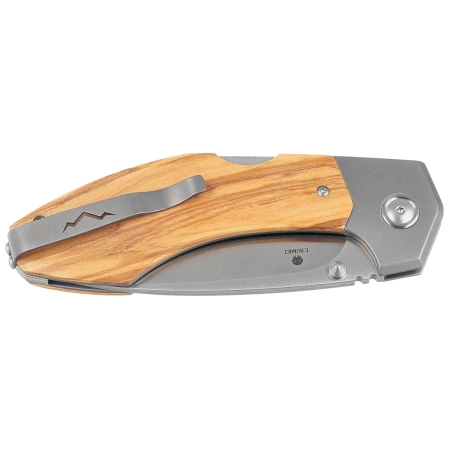 MKM Hero Knife Olive Wood, Satin M390 by Tommaso Rumici (MK HR-OT)