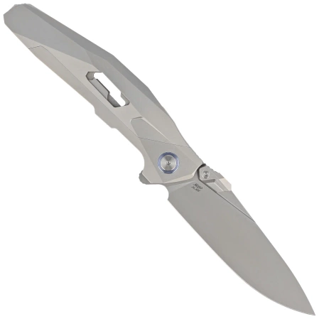 Nóż składany RikeKnife Shadow Clip Point Gray Titanium, Satin M390 (RK-Shadow-S-P)