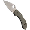 Spyderco Dragonfly Folige Green G-10, Satin Plain V-10 Knife (C28GPFG)