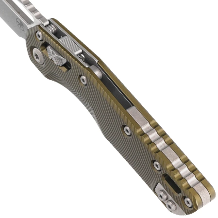 Nóż składany Microtech MSI S/E OD Green Fluted Aluminium, Apocalyptic M390MK by Tony Marfione (210-10APFLOD)