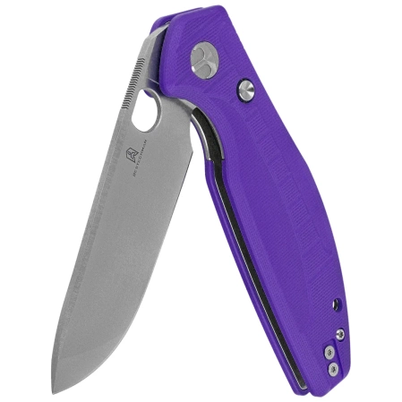 Nóż składany Bestechman Angry Owl Purple G10, Satin/Stonewashed D2 by Keanu Alfaro (BMK12E-1)