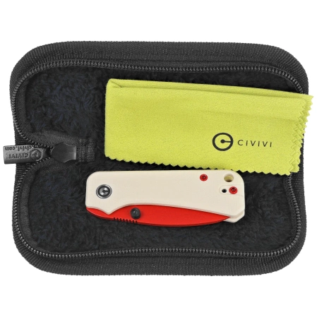 Nóż składany Civivi Baby Banter Ivory G10, Red Painted Nitro-V by Ben Petersen (C19068S-7)